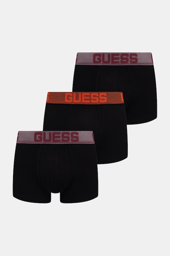 Guess bokserki męskie bawełniane z elastanem JOE 3-pack czarny U6GG13.K6YW1