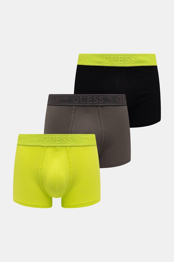 Pánske boxerky bavlnené s elastanom Guess JOE 3-pak čierna U6GG23.K6YW1