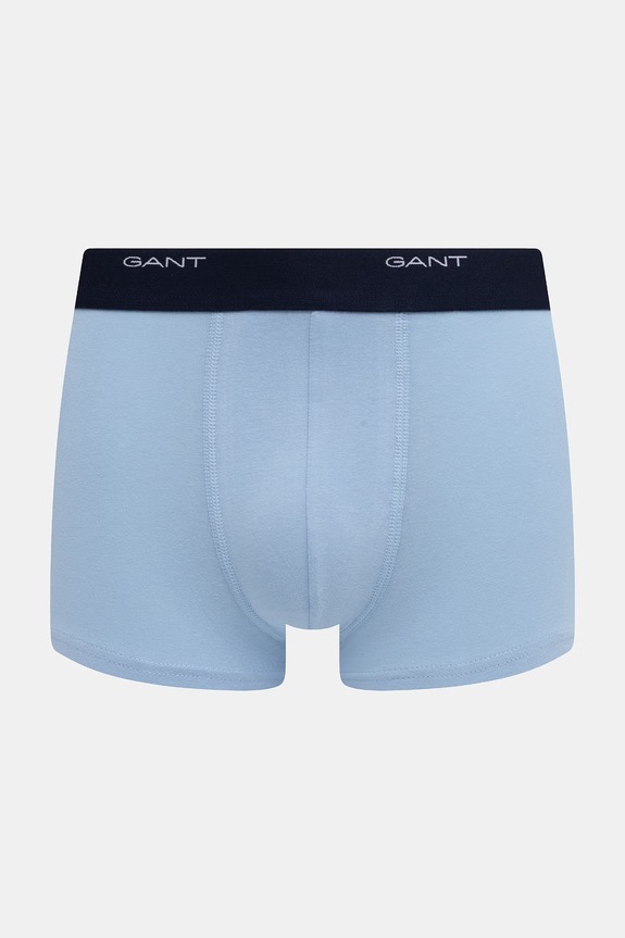 Gant bokserki dopasowane męskie bawełniane z elastanem 3-pack 900003333 niebieski SS26