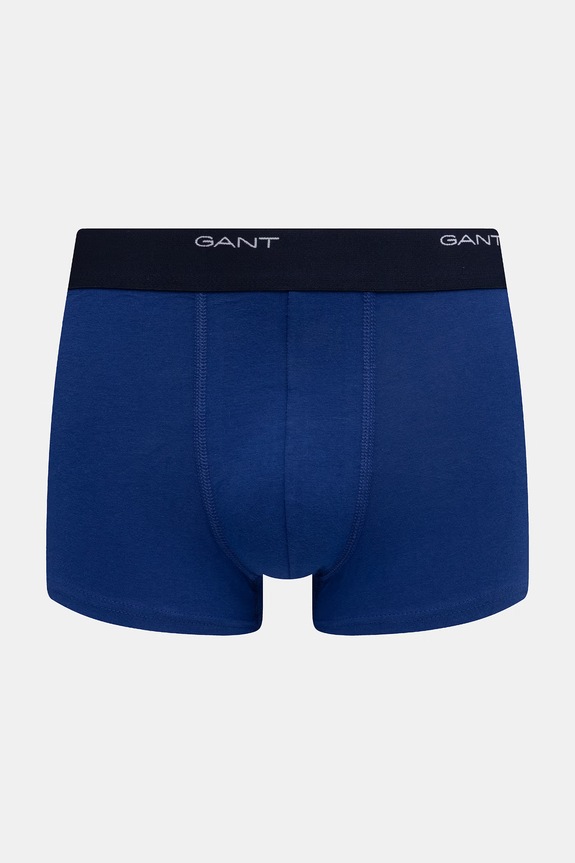 Gant bokserki dopasowane męskie bawełniane z elastanem 3-pack niebieski 900003333