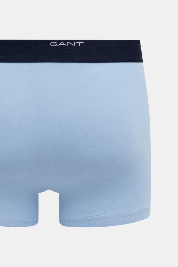 Gant bokserki dopasowane męskie bawełniane z elastanem 3-pack 900003333 niebieski