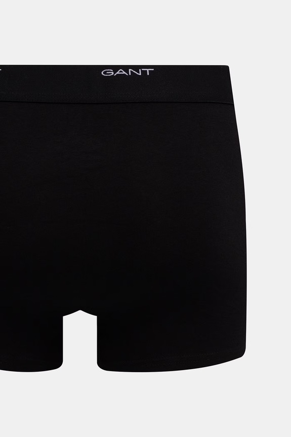 Oblečení Gant přiléhavé pánské bavlněné boxerky s elastanem 3-pack 900003333 černá