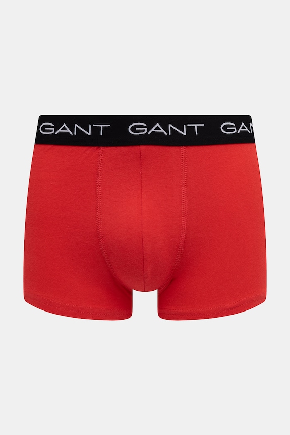 Gant bokserki dopasowane męskie bawełniane z elastanem 3-pack 902613003 niebieski SS26