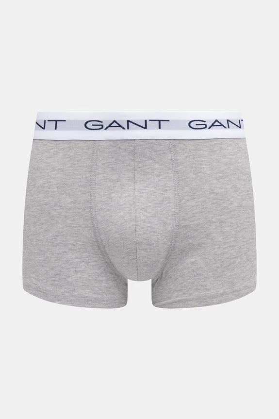 Gant bokserki dopasowane męskie bawełniane z elastanem 3-pack szary 902613003