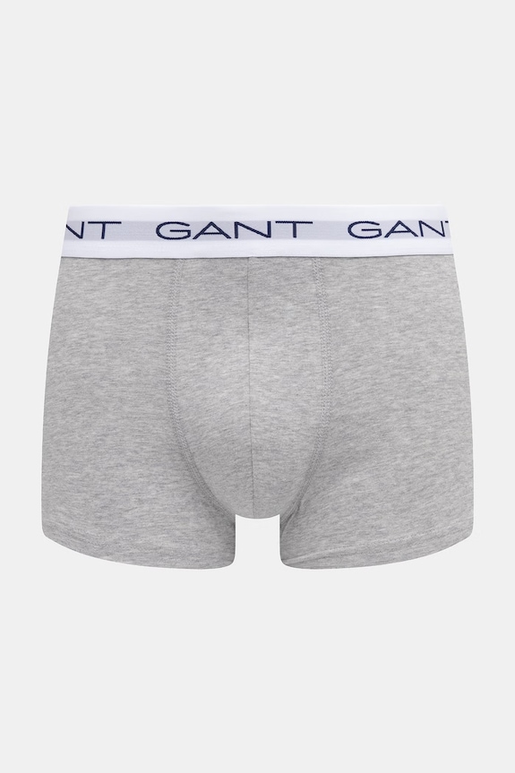 Gant bokserki dopasowane męskie bawełniane z elastanem 3-pack szary 902613003