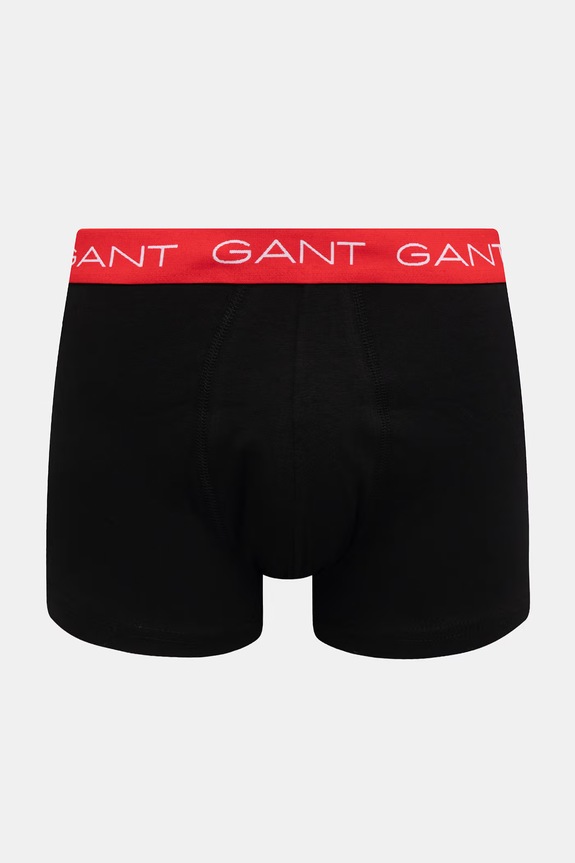 Gant bokserki dopasowane męskie bawełniane z elastanem 3-pack 902613003 czarny SS26