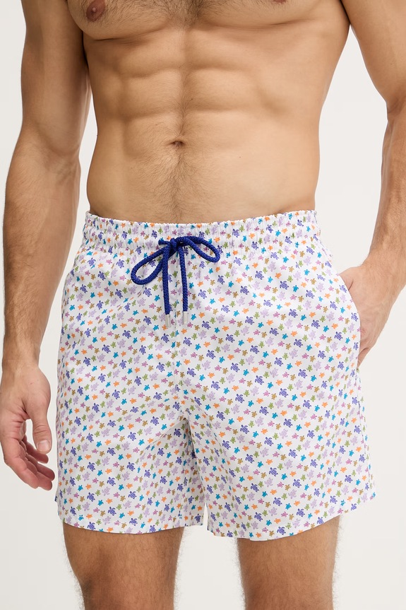 Vilebrequin pantaloni scurți de baie bărbați MOOREA MOOEB139 alb SS26