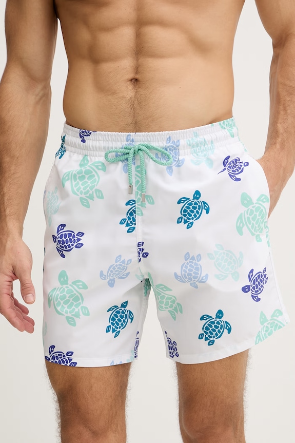 Vilebrequin pantaloni scurți de baie bărbătești MOOREA MOOEB536 alb SS26