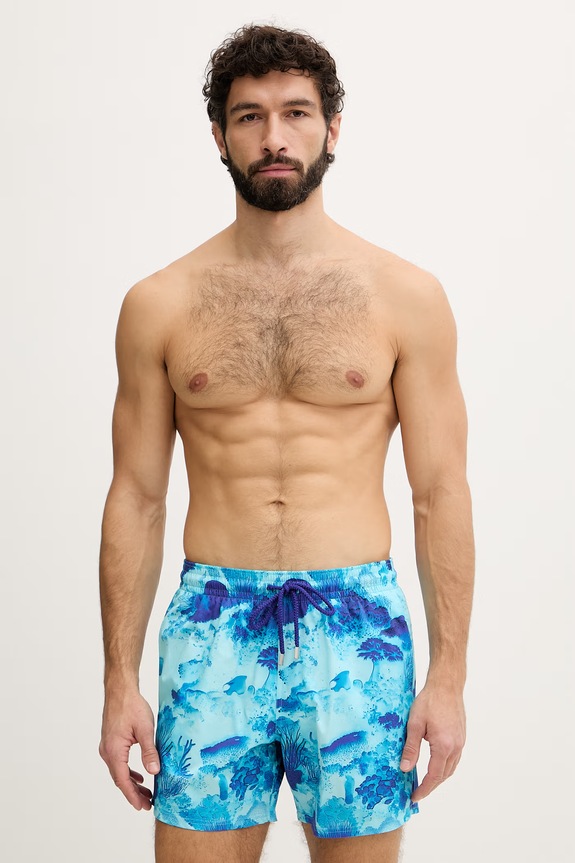 Vilebrequin pantaloni scurți de baie bărbați MOORISE albastru MSOEF118