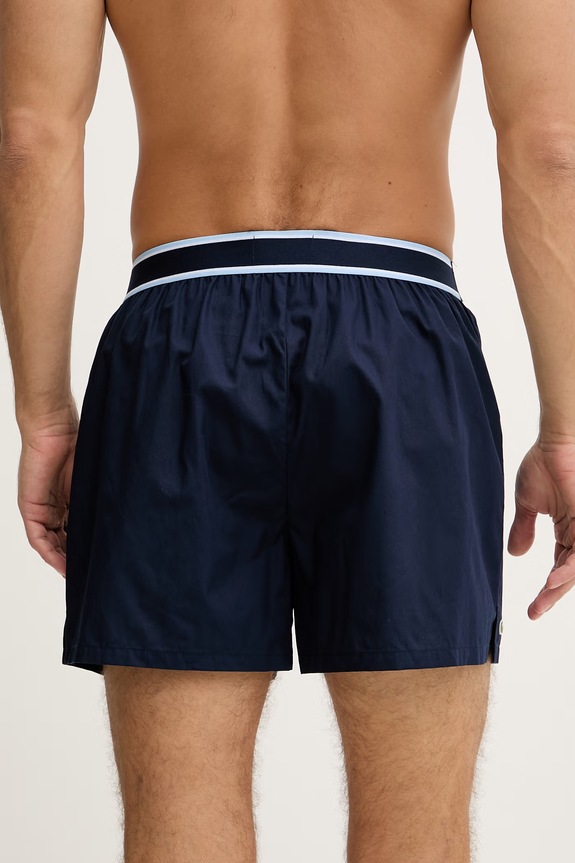 Lacoste bokserki męskie bawełniane 3-pack 7H4972 niebieski