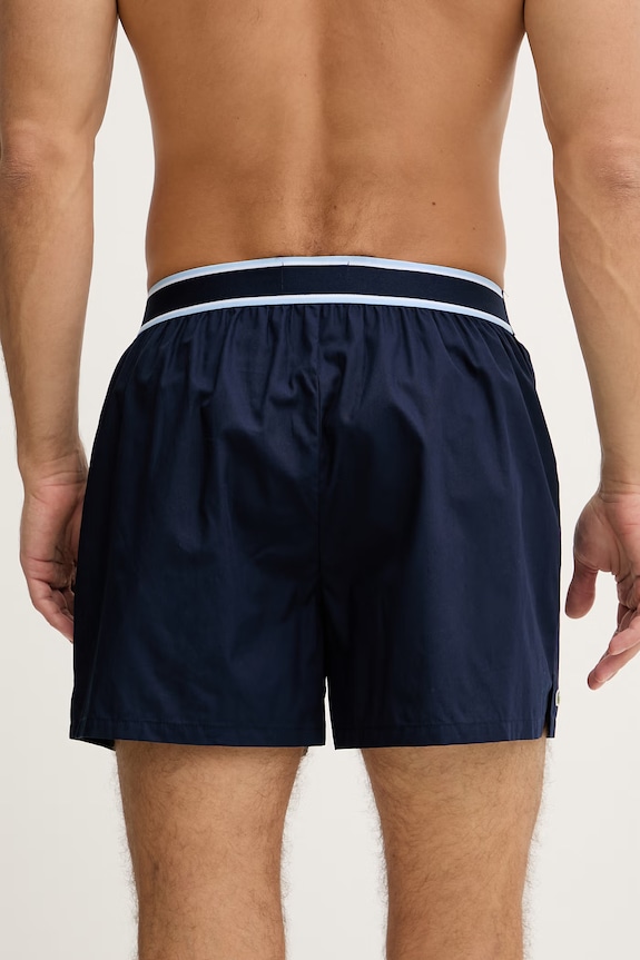 Lacoste bokserki męskie bawełniane 3-pack 7H4972 niebieski