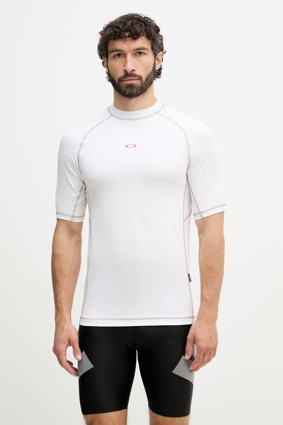 Oakley plavkové tričko pánske T-shirt do płyvania FOA407891 biela SS26