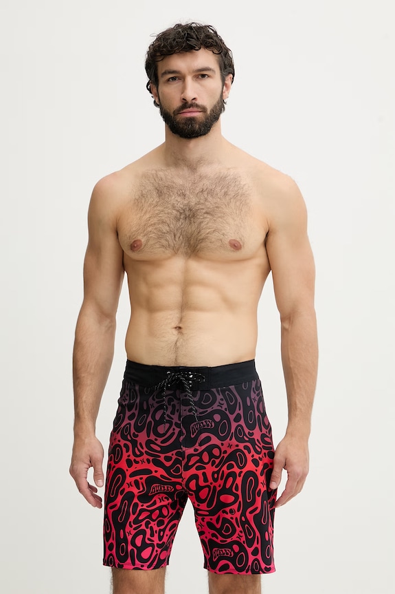 Hurley σορτς μαγιό ανδρικά PHANTOM κόκκινο MBEU00004