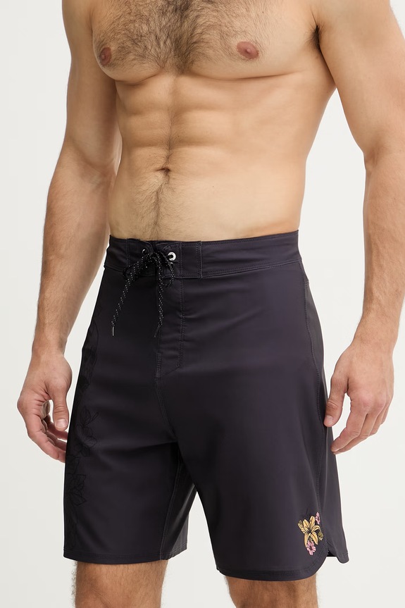 Hurley σορτς μαγιό ανδρικά PHANTOM MBEU00018 μαύρο SS26