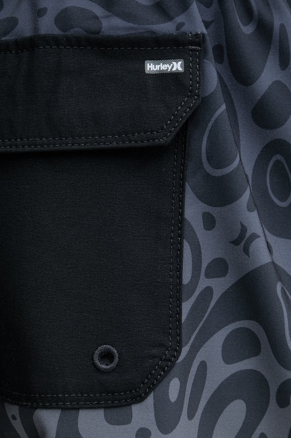 Hurley Pantaloncini da bagno da uomo VOLLEY FLEX nero MBEU00013