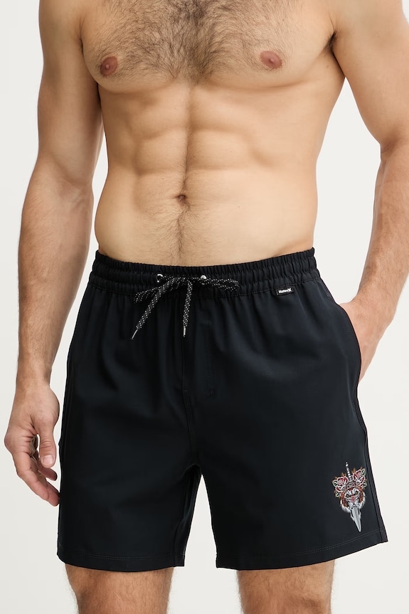 Hurley szorty kąpielowe męskie VOLLEY FLEX MBEU00019 czarny SS26