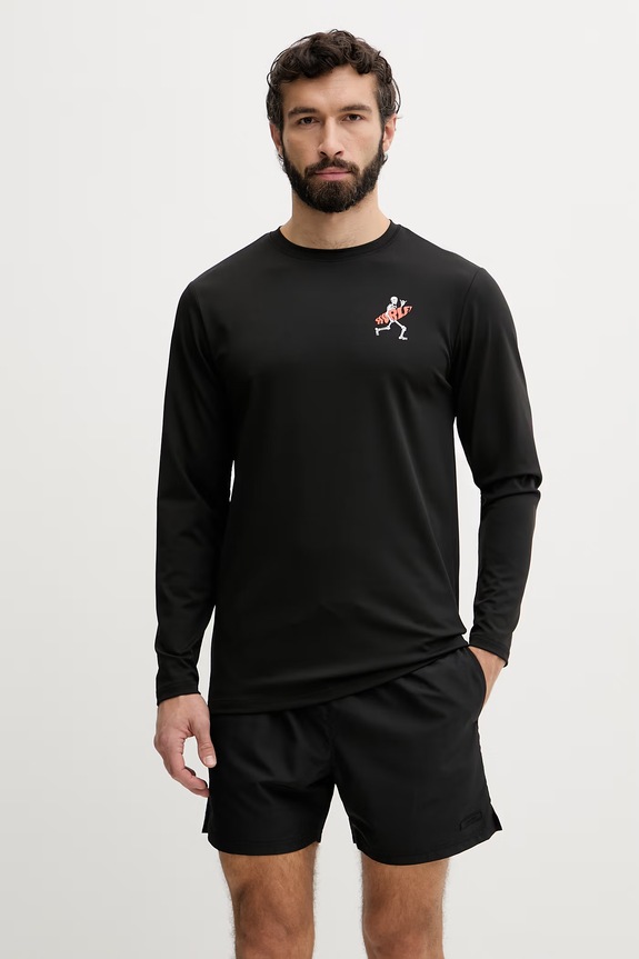 Hurley μακρυμάνικο κολύμβησης Ανδρικό μαύρο MLEU00006