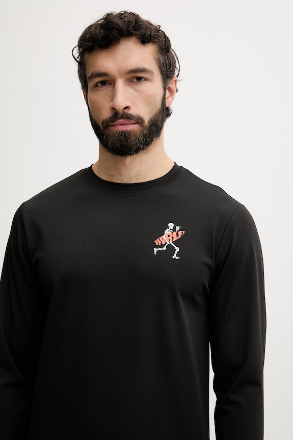 Hurley μακρυμάνικο κολύμβησης Ανδρικό μαύρο MLEU00006
