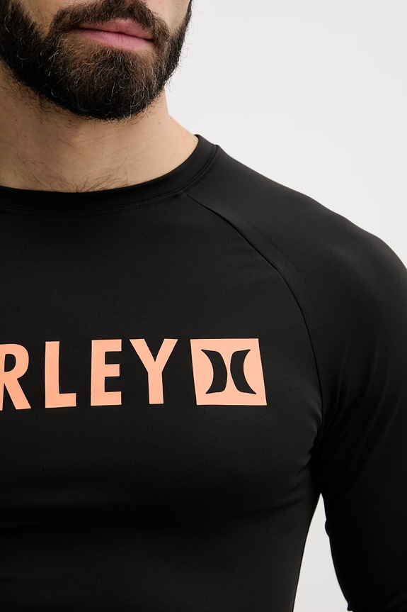 Hurley μακρυμάνικο κολύμβησης Ανδρικό MLEU00002 μαύρο