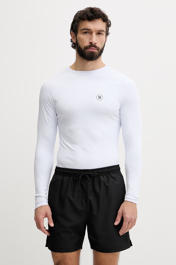 Hurley Μακρυμάνικο κολύμβησης Ανδρικό λευκό MLEU00008