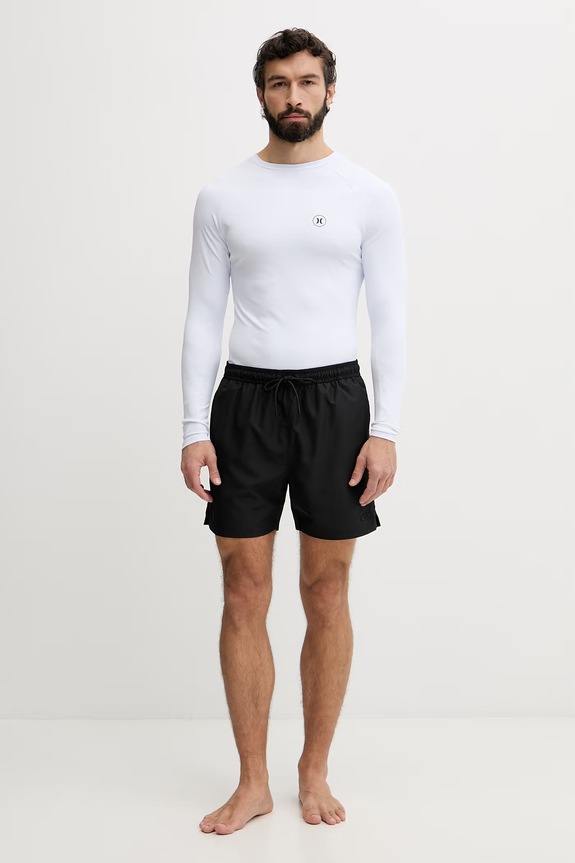 Hurley Μακρυμάνικο κολύμβησης Ανδρικό MLEU00008 λευκό SS26