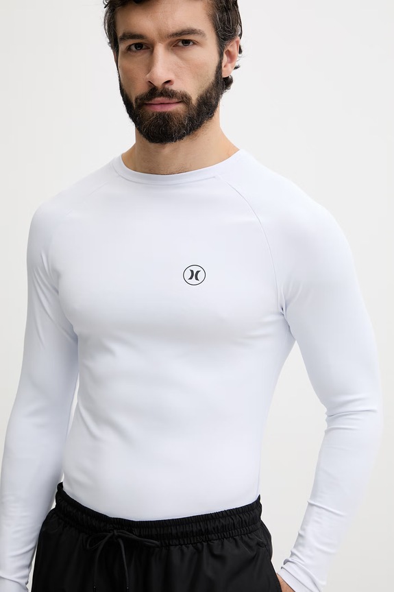 Hurley Μακρυμάνικο κολύμβησης Ανδρικό λευκό MLEU00008