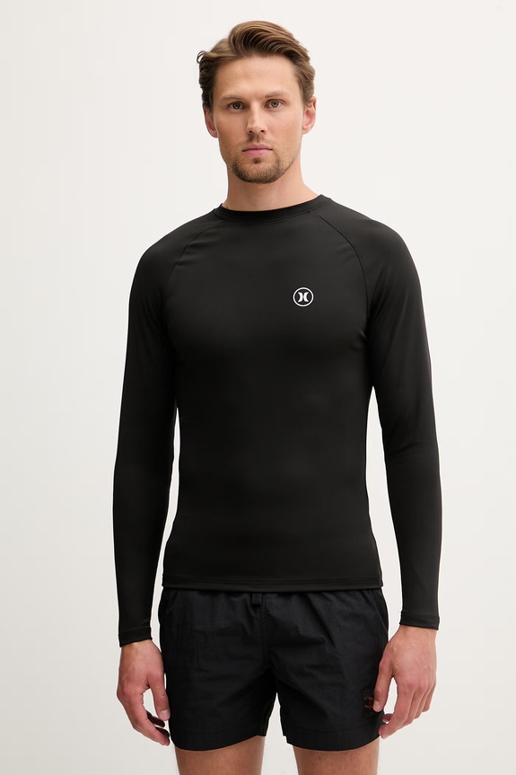 Hurley μακρυμάνικο κολύμβησης ανδρικό μαύρο MLEU00008