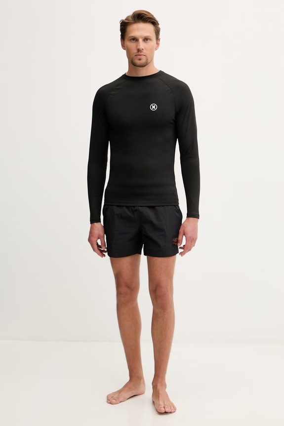 Hurley μακρυμάνικο κολύμβησης ανδρικό MLEU00008 μαύρο SS26