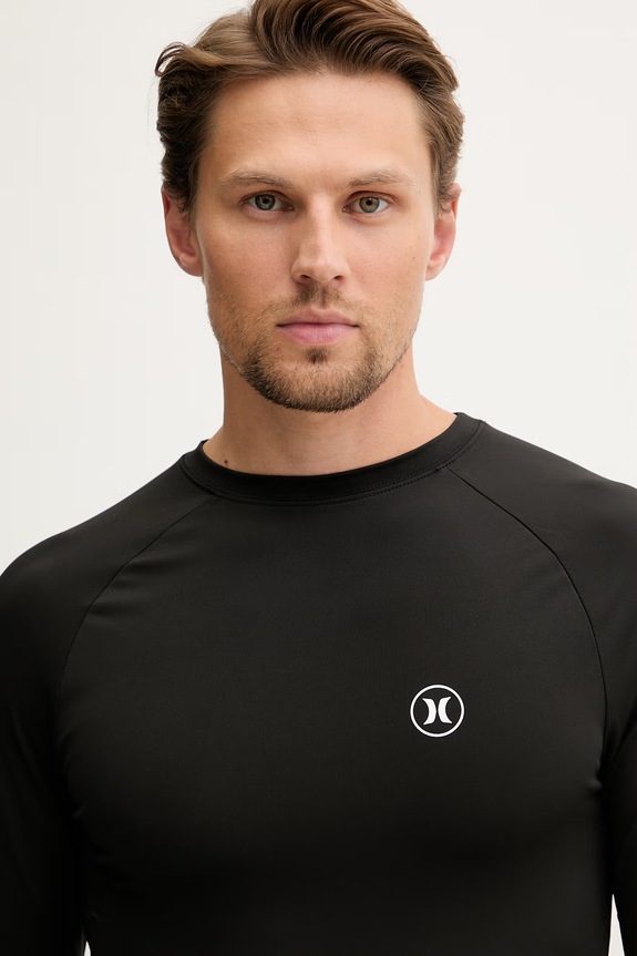 Hurley μακρυμάνικο κολύμβησης ανδρικό μαύρο MLEU00008