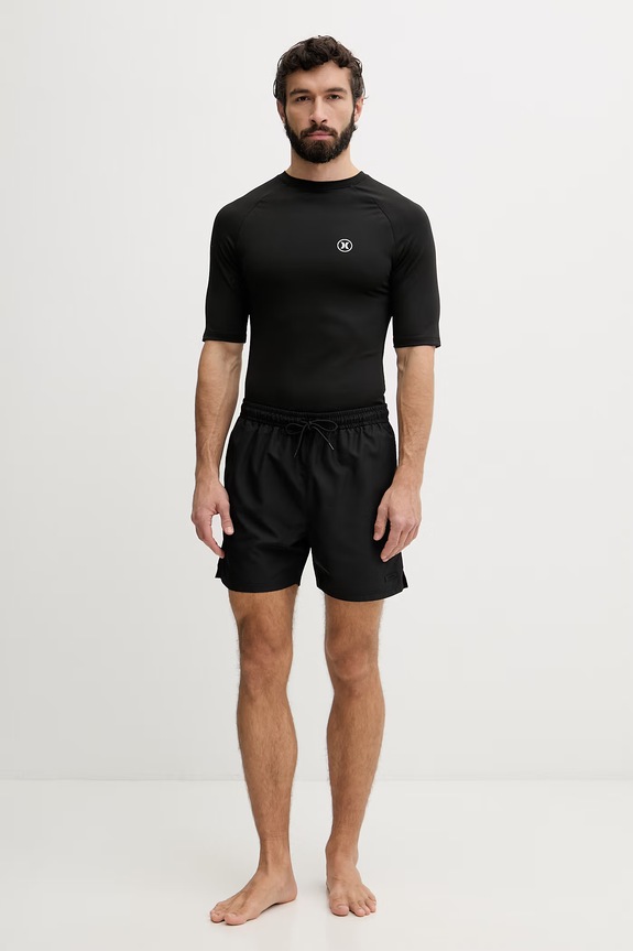 Hurley T-shirt κολύμβησης Ανδρικό MLEU00003 μαύρο SS26