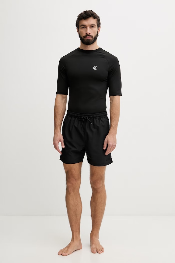 Hurley T-shirt κολύμβησης Ανδρικό MLEU00003 μαύρο SS26