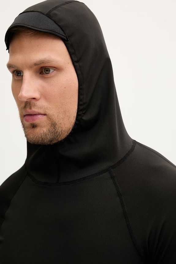Hurley μακρυμάνικο κολύμβησης ανδρικό MLEU00001 μαύρο