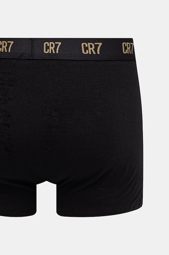 Odzież CR7 Cristiano Ronaldo bokserki męskie bawełniane z elastanem 5-pack 8123.49.2352 czarny