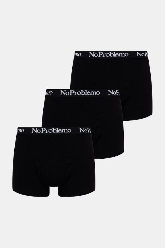 No Problemo Boxer Briefs bokserki męskie 3-pack czarny NP0004205