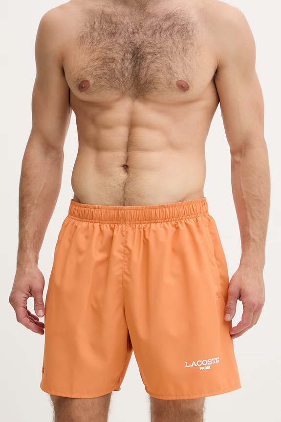 Lacoste plavecké šortky pánske MH1852 oranžová SS26