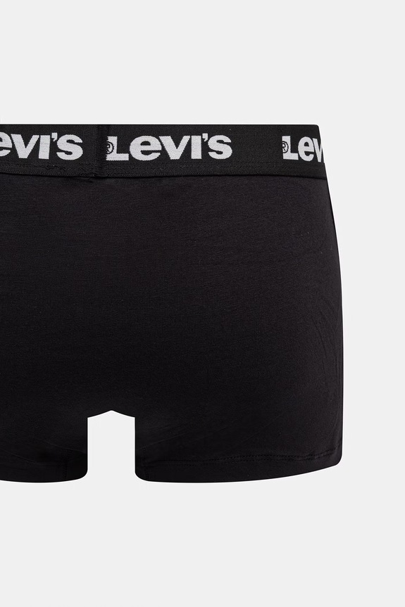 Ruházat Levi's Férfi Boxeralsó pamut elasztánnal 2-es csomag 37149.1208 fekete