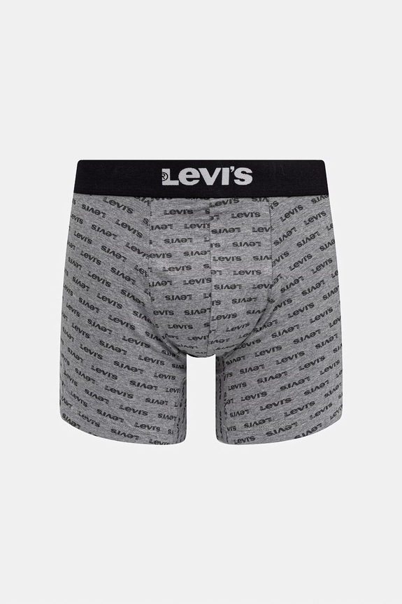 Levi's boxer da uomo in cotone con elastan pacco da 2 37149.1264 grigio AA00