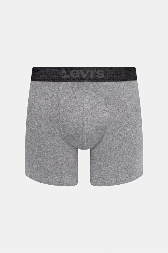 Levi's boxer da uomo in cotone con elastan pacco da 2 37149.1286 grigio SS26
