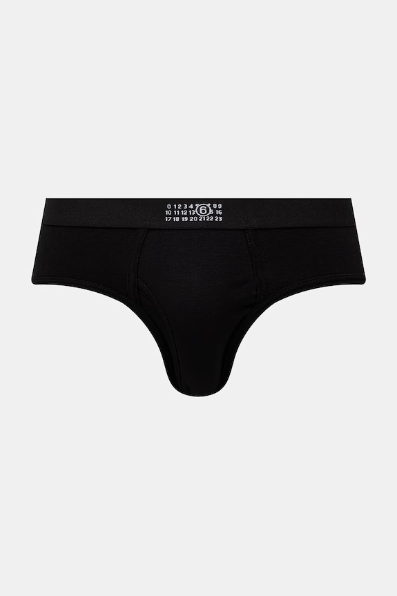 MM6 Maison Margiela slipy bavlněné s elastanem pánské černá MJL610030