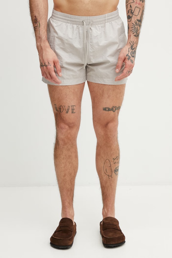 MM6 Maison Margiela pantaloni scurți de baie pentru bărbați bej MYBM40130