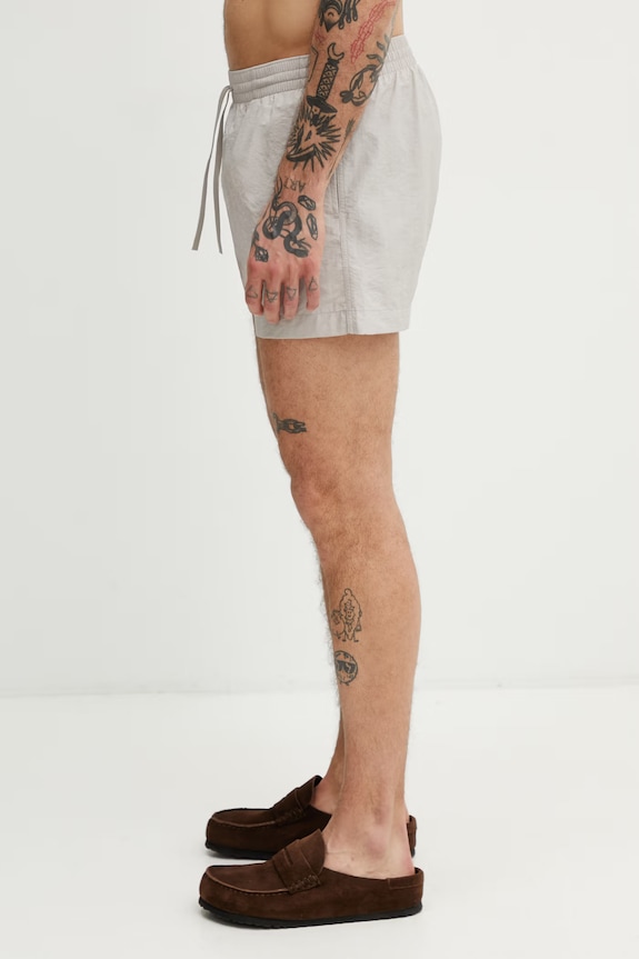 MM6 Maison Margiela pantaloni scurți de baie pentru bărbați MYBM40130 bej SS26