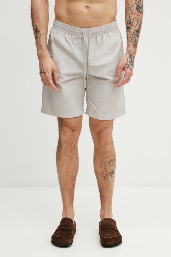 MM6 Maison Margiela pantaloni scurți de baie pentru bărbați bej MYB790130