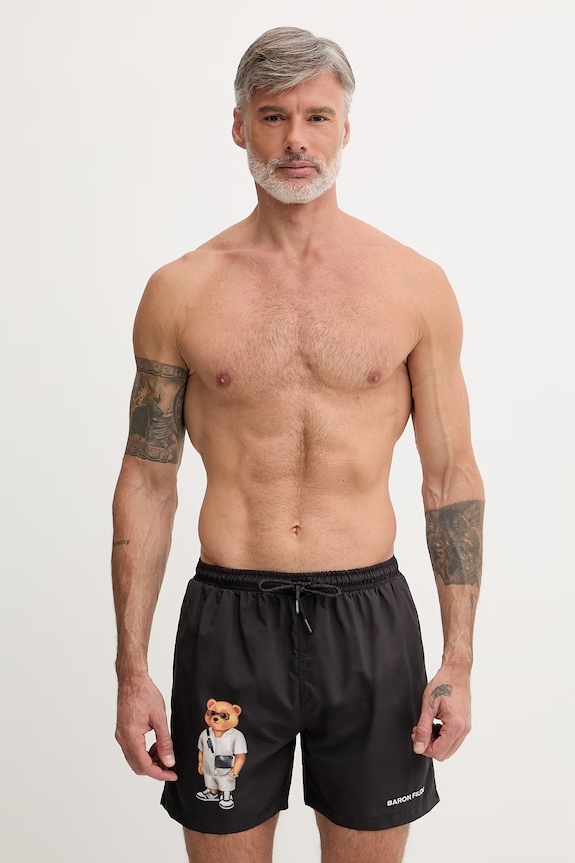 Baron Filou pantaloni scurți de baie pentru bărbați Filou CLXIX. negru 000015658
