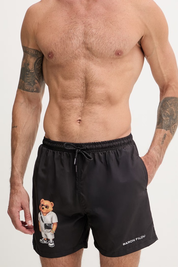Baron Filou pantaloni scurți de baie pentru bărbați Filou CLXIX. 000015658 negru SS26