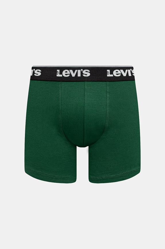 Îmbrăcăminte Levi's boxeri pentru bărbați, din bumbac cu elastan pachet de 3 37149.1230 negru