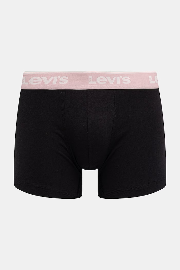 Levi's boxeri pentru bărbați, din bumbac cu elastan, pachet de 3 negru 37149.1232