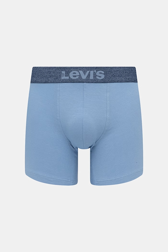 Levi's boxerky pánske bavlnené s elastanom 3-pak 37149.1242 modrá SS26