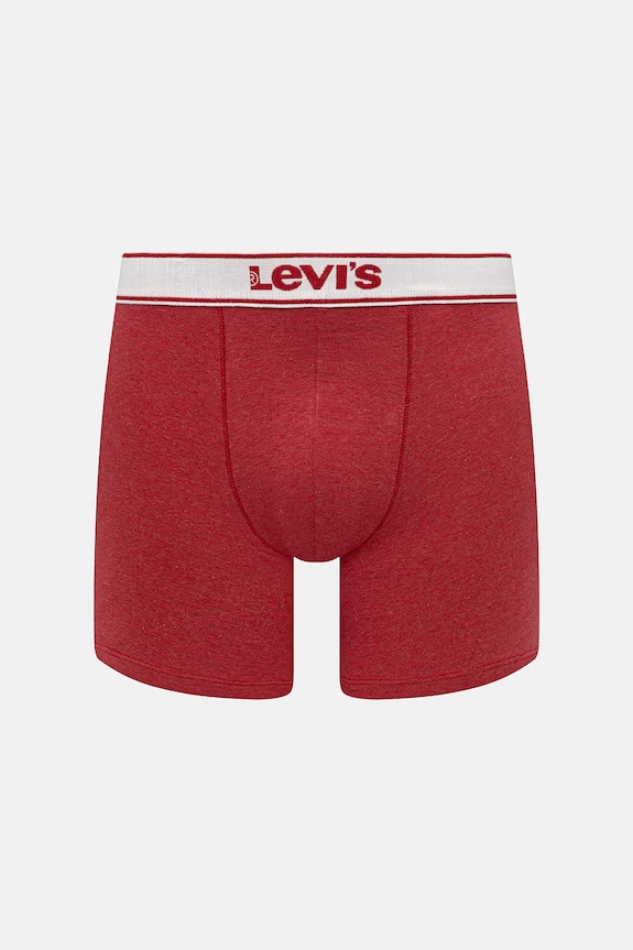 Levi's boxeri pentru bărbați, cu bumbac pachet de 2 37149.1255 rosu SS26