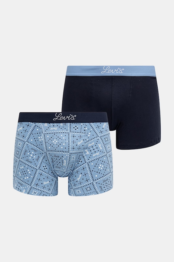 Levi's boxeri pentru bărbați, din bumbac cu elastan, pachet de 2 albastru 37149.1287