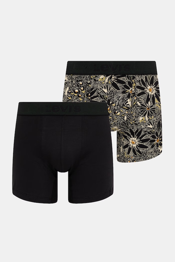 Levi's boxeri din bumbac cu elastan, pachet de 2 negru 37149.1290